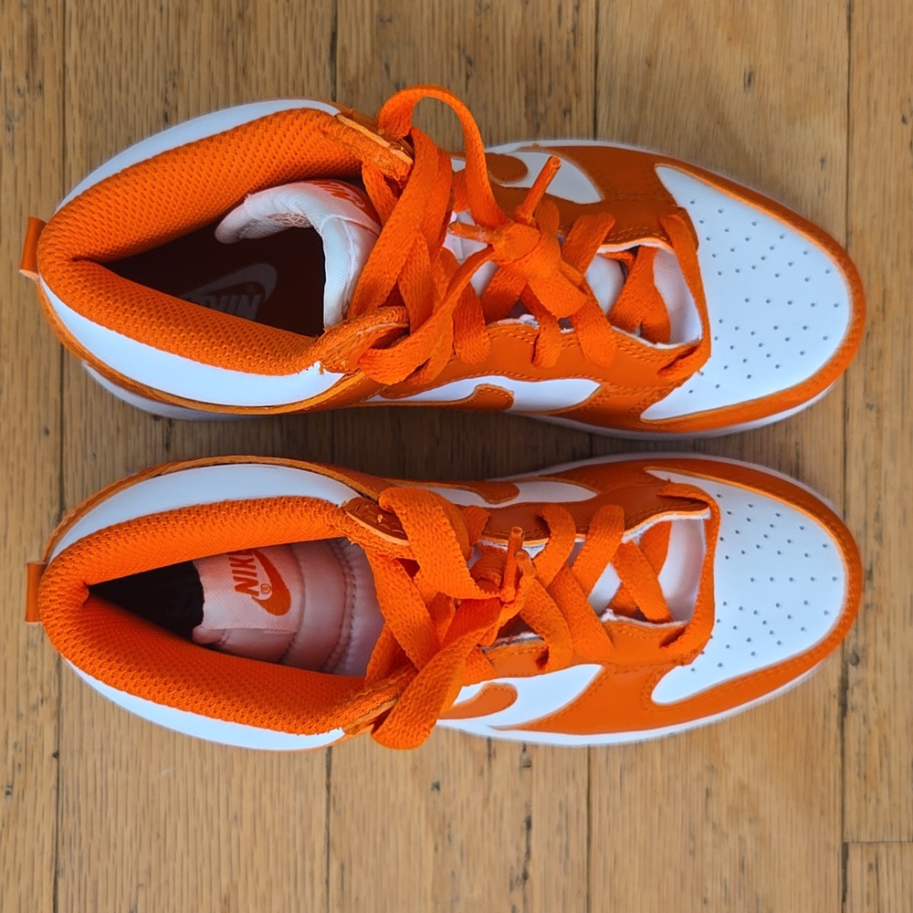 Nike Dunk High SP PS - Syra Use (Oranve Blaze/ White) DD2314 100 2021 - Picture 4 of 14